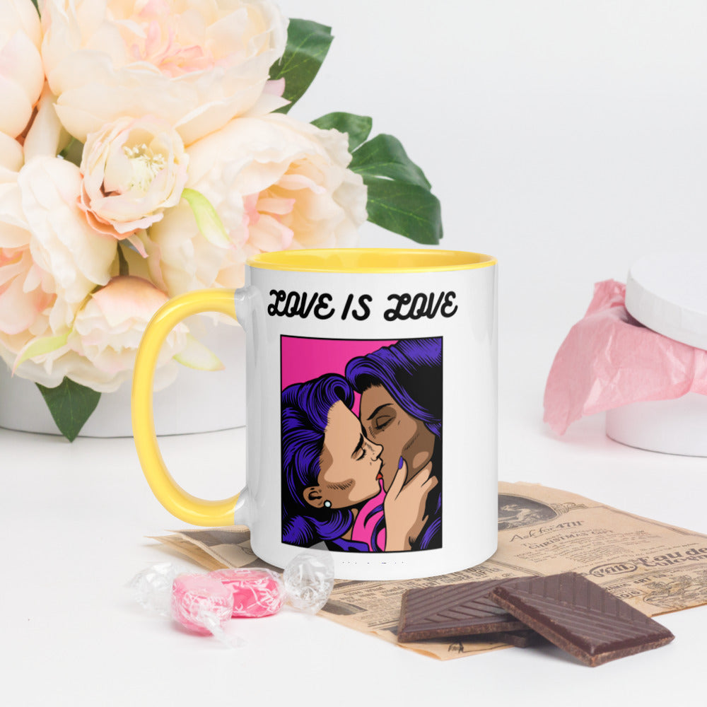 LOVE IS LOVE- Mug with Color Inside