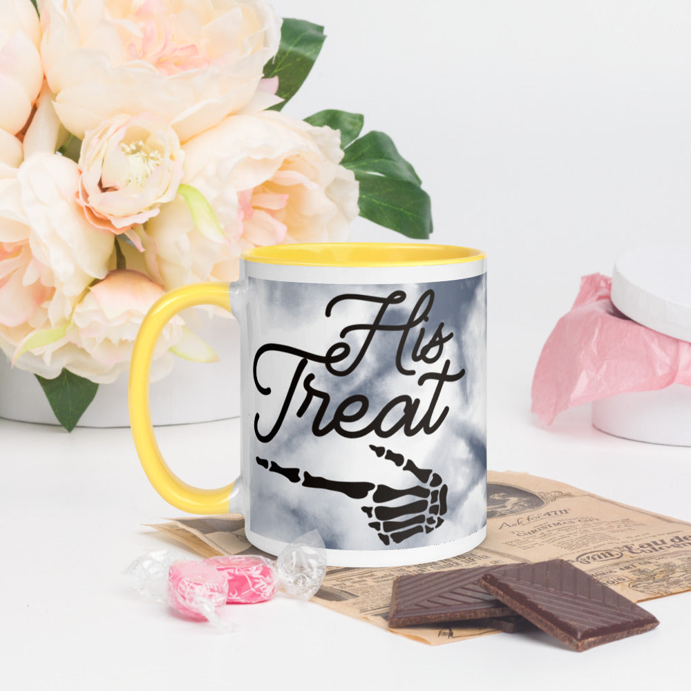 HIS TREAT- Mug with Color Inside