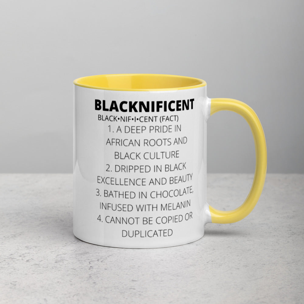 BLACKNIFICENT- Mug with Color Inside