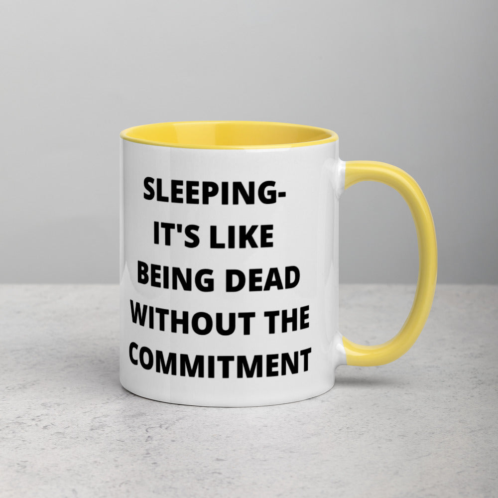 SLEEPING DEFINITION- Mug with Color Inside