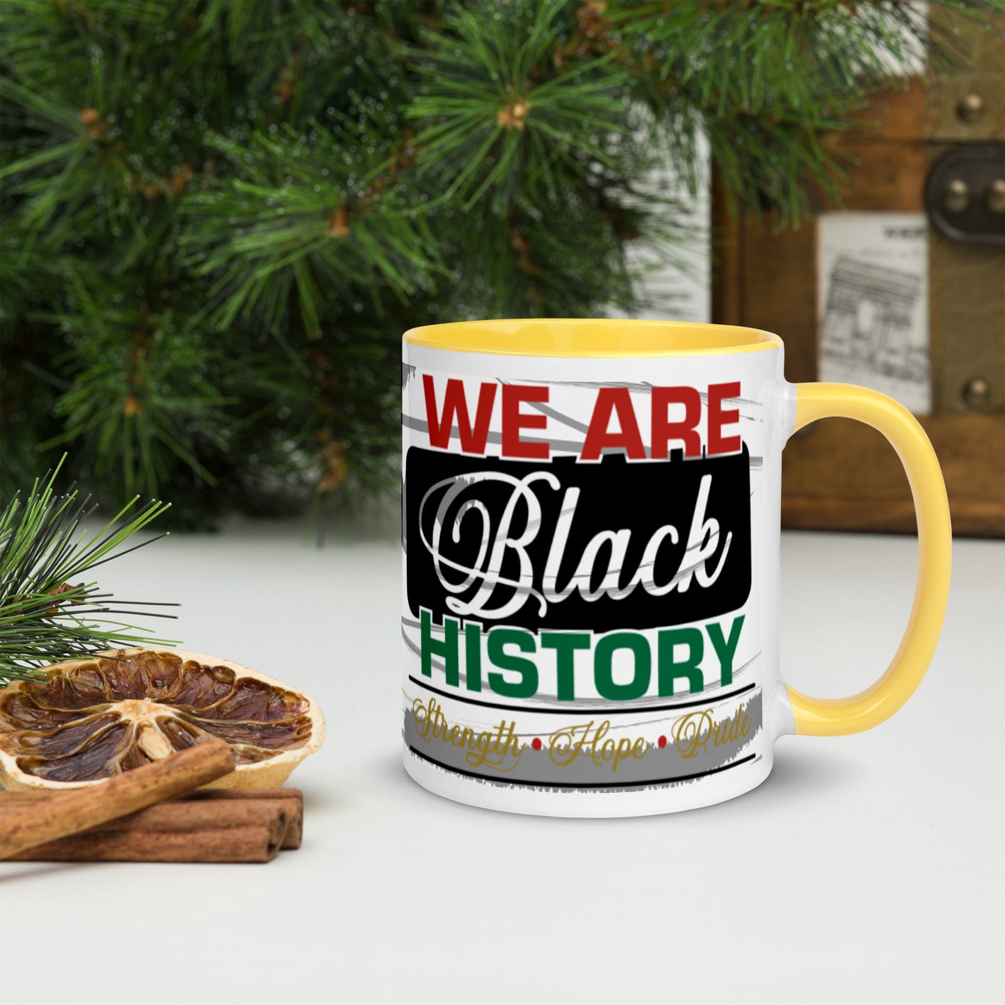 WE ARE BLACK HISTORY- Mug with Color Inside