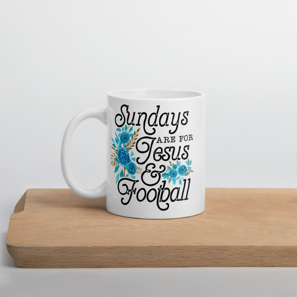 SUNDAYS ARE FOR JESUS AND FOOTBALL- Mug
