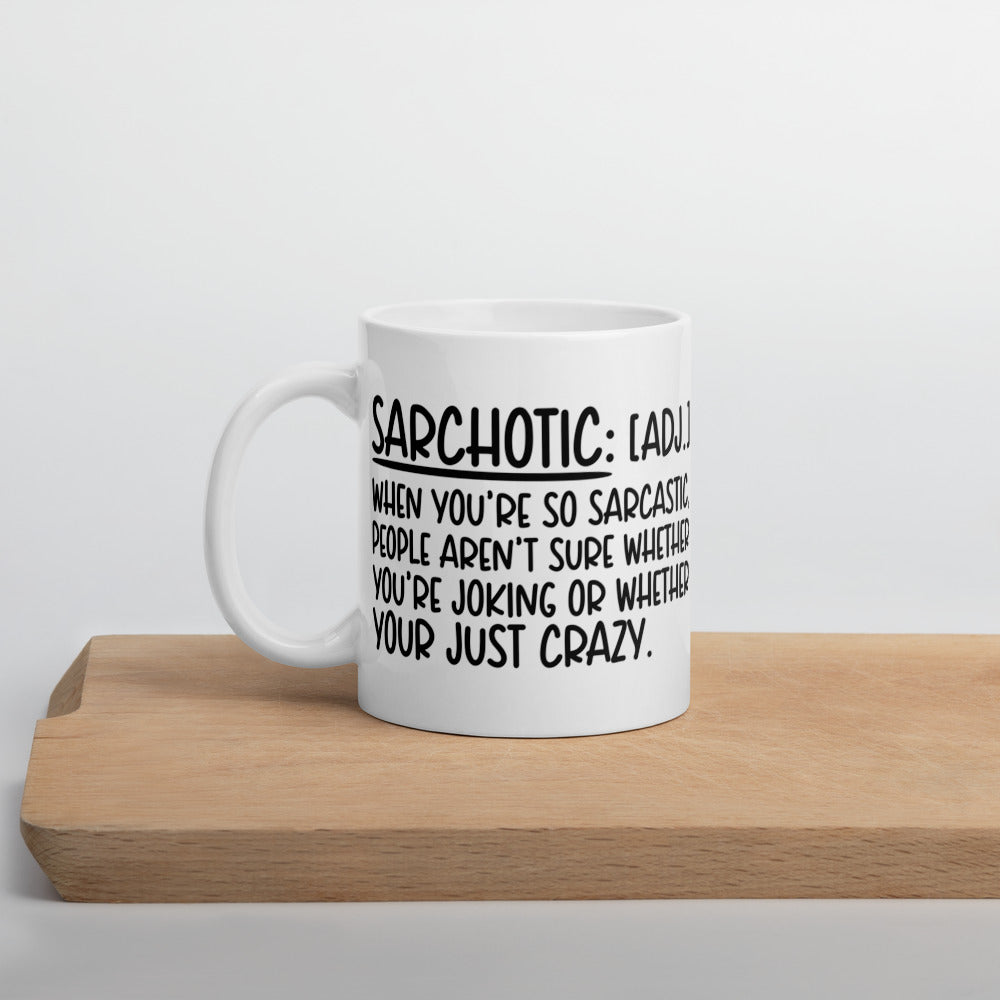 SARCHOTIC- White glossy mug