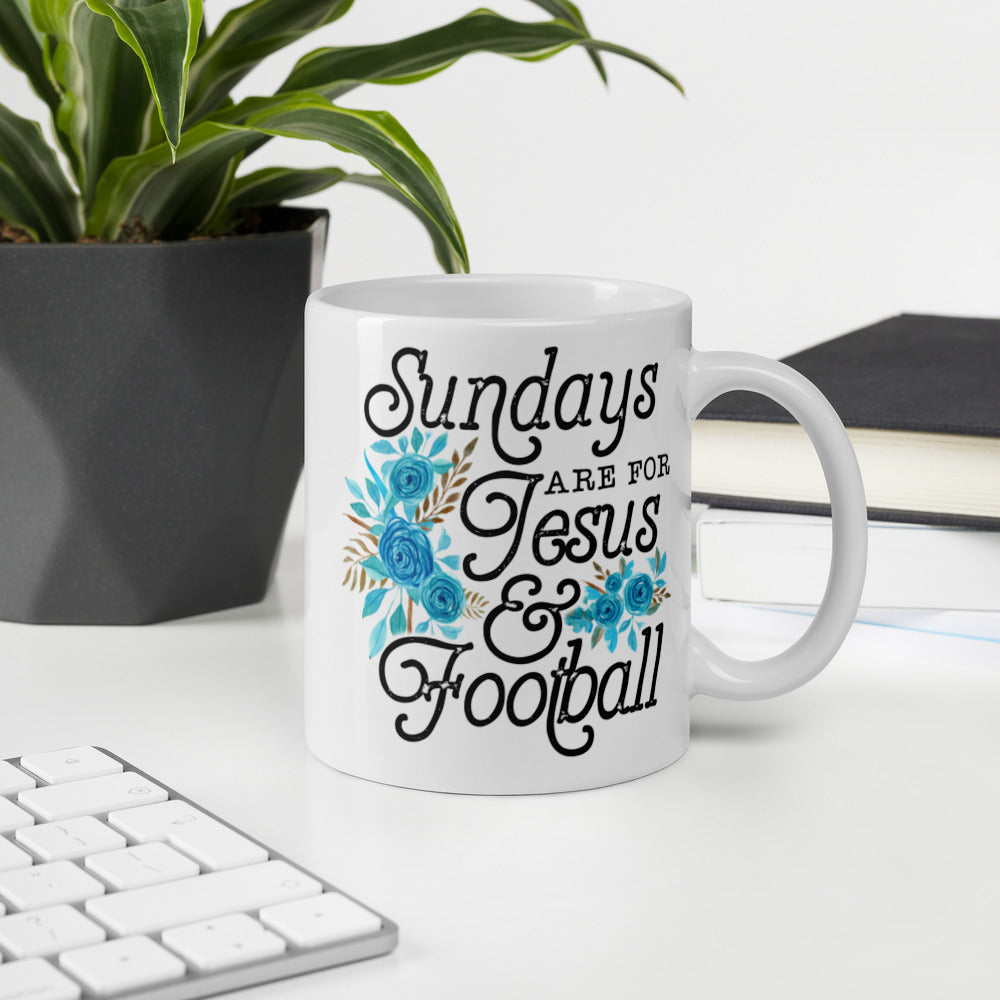 SUNDAYS ARE FOR JESUS AND FOOTBALL- Mug