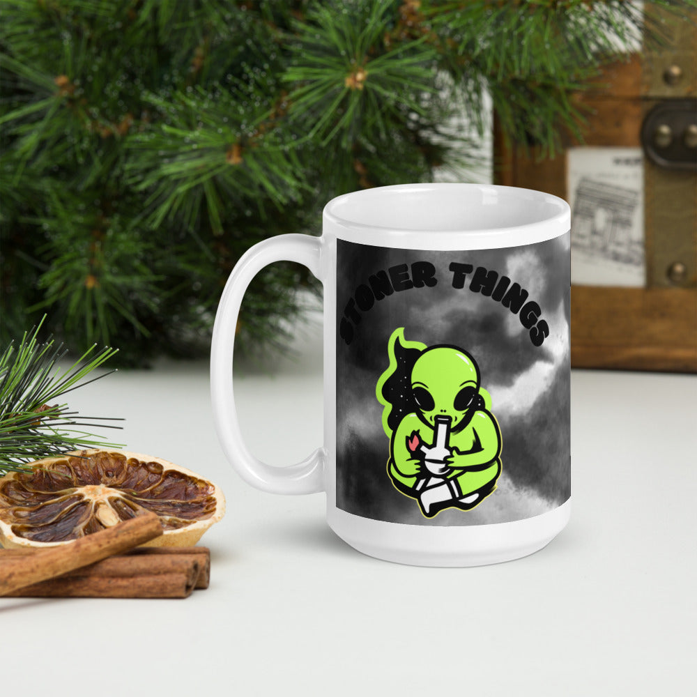 STONER THINGS- White glossy mug