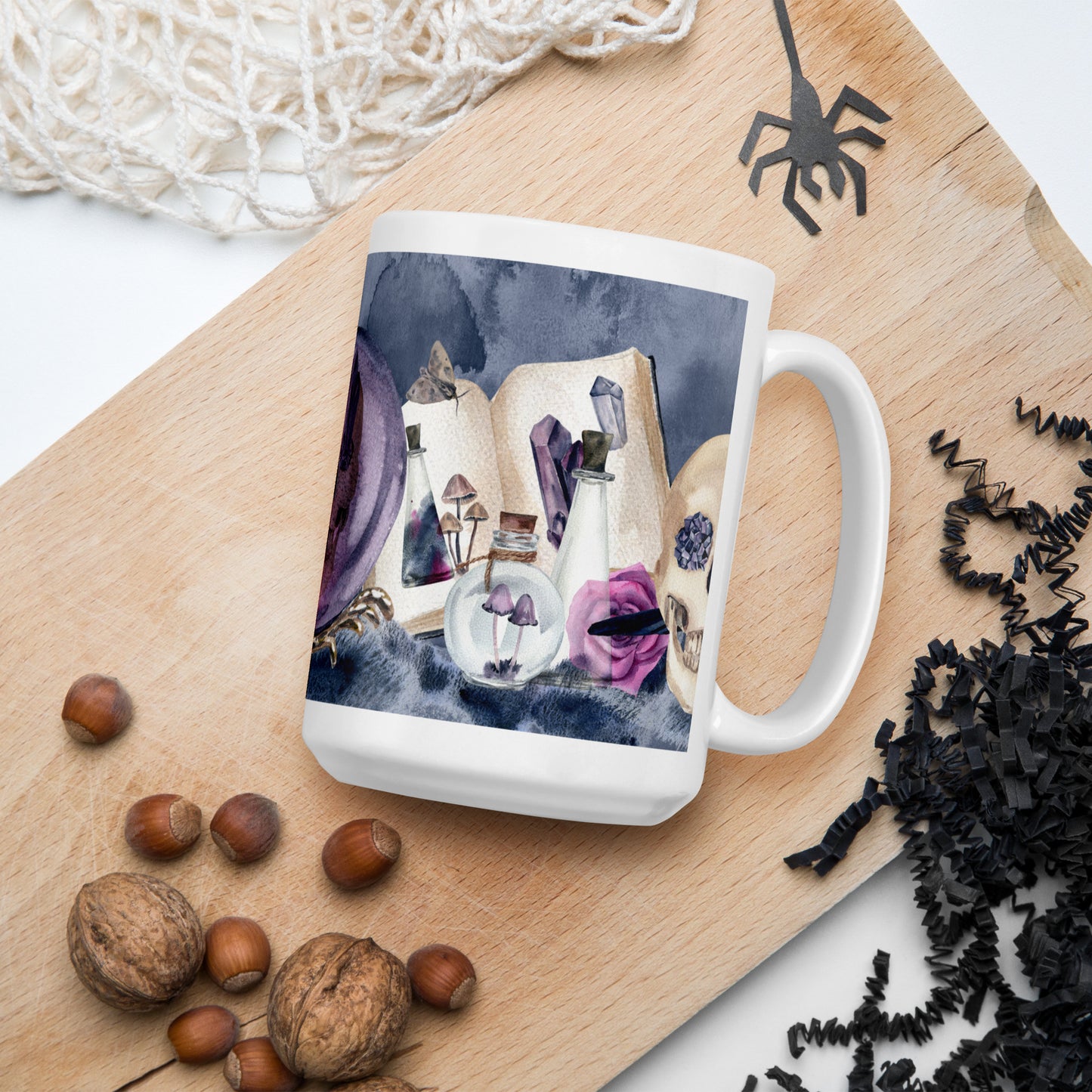 MORNING RITUAL- White glossy mug